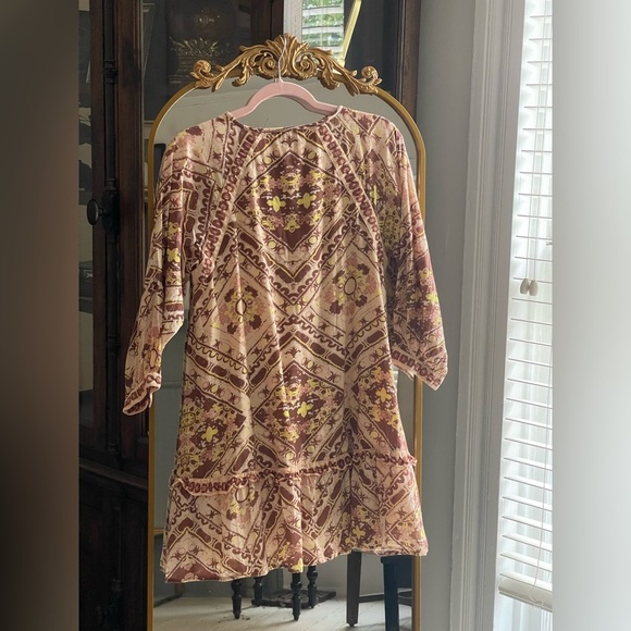 Cleobella Amber Mini Organic Cotton Bohemian Dress Size Small - Picture 9 of 11